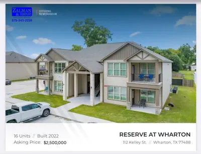 16-Unit Multifamily in Wharton, TX