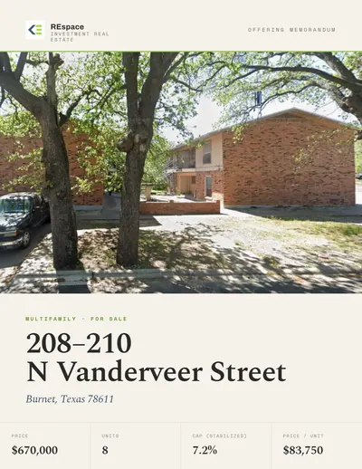 8-Unit Multifamily in Burnet, TX